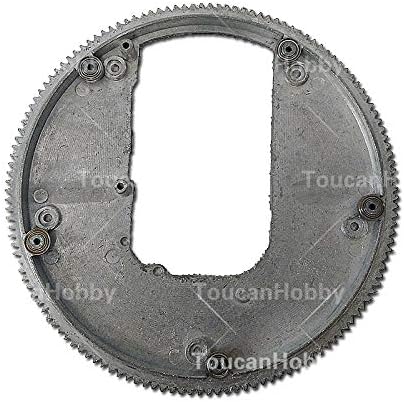 TOUCAN RC HOBBY C & S Metal Big Henglong 1/16 Tank Gear Pinion Ring 360 Degree Rotation 5 Bearings