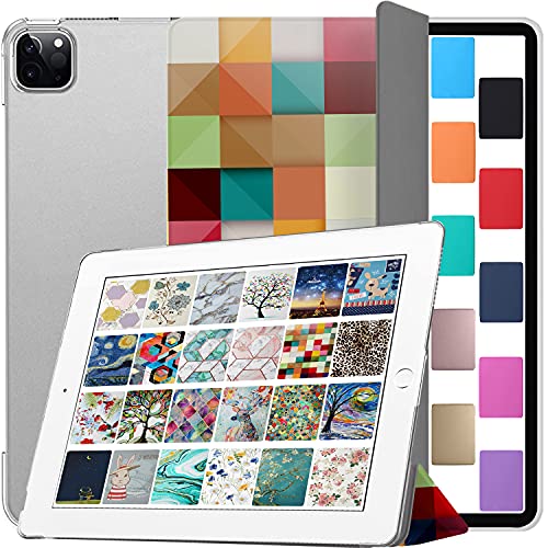Image of DuraSafe Cases for iPad Pro 11 inch 4th 3rd 2nd Generation Printed Cover A2759 A2761 A2762 A2377 MNXE3HN /A MNXD3HN /A A2435 MNXG3HN /A MNXF3HN /A MNXJ3HN /A MNXH3HN /A MNXN3HN /A A2228 - Color Grid