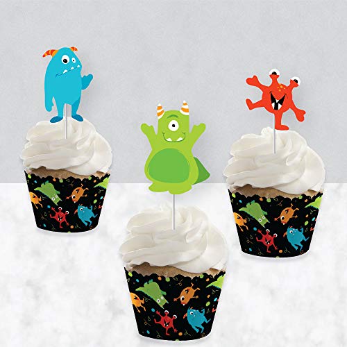 Big Dot Of Happiness BD4266TPK Monster Bash - Cupcake Decoration thumb #2