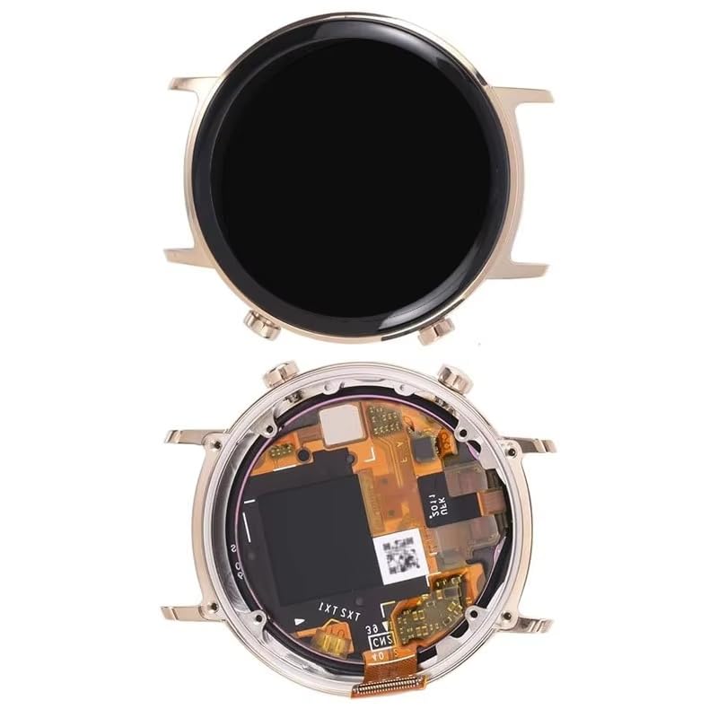 YOOOKOOO - Schermi LCD per Huawei Watch GT 2 LTN-B19 DAN-B19 42 mm Display e Touch Screen Assembly con Cornice Oro