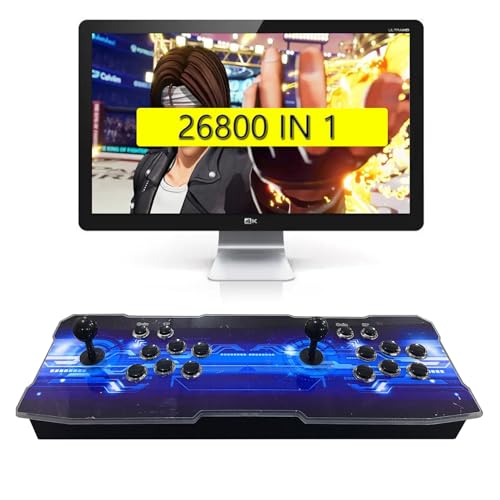 King Bomb Box 5S Arcade Console, 26800 in One Retro Game Console, Supporting Computer USB, HDMI, VGA High-Definition Video TV