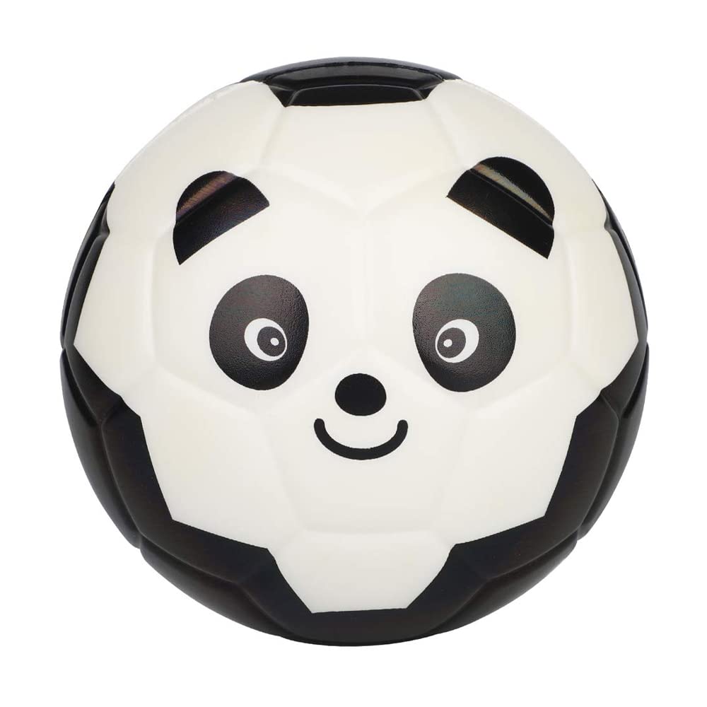 OnlineStreet Mini Football 15cm- Cute Animal Design Kids Soft Football | Soft and Flexible | Suitable for and | Animal Designs Lion, Tiger, Monkey and Panda Face (Mini Soccer-Panda, 15 CM)