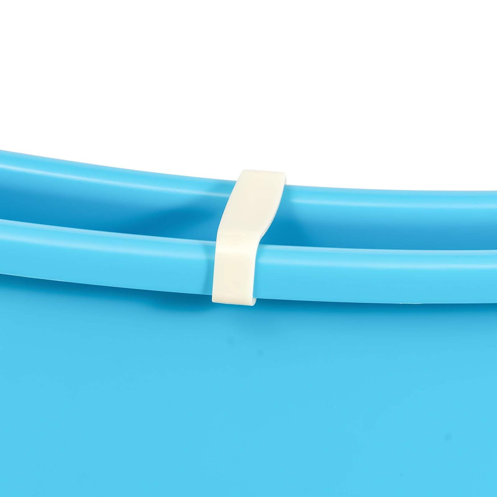 Bañera plegable móvil para adultos, bañera de spa de 100 cm, color azul