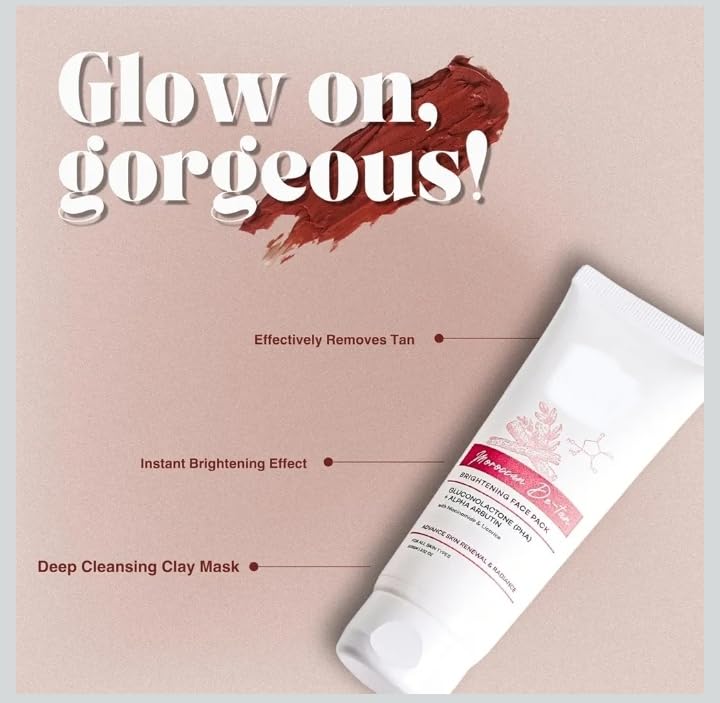 Image of Moroccan De-tan Brightening Face Pack for Skin Renewal pack of 1