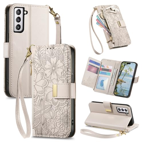 Housse Samsung S21 5G étui à rabat femme protection intégrale antichoc