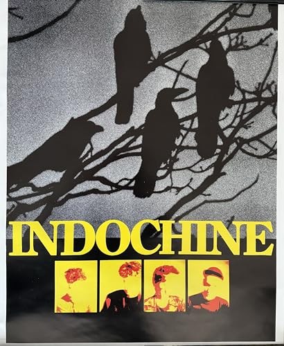 Affiche Indochine 60X73Cm de grande dimension aux finitions soignées pour cadre