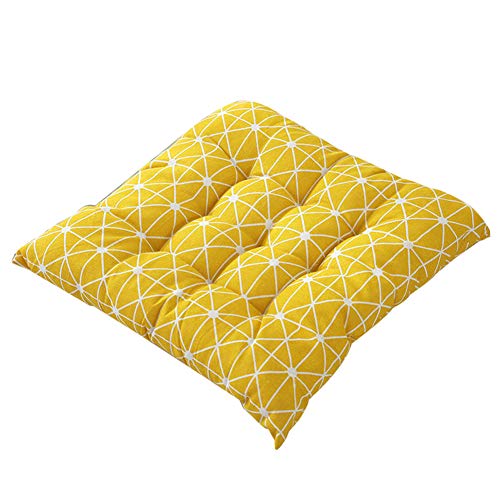 XDKS Cojines de asiento para silla, cojín de asiento para silla de jardín, cojín de respaldo bajo (30 x 30 cm, geométrico)