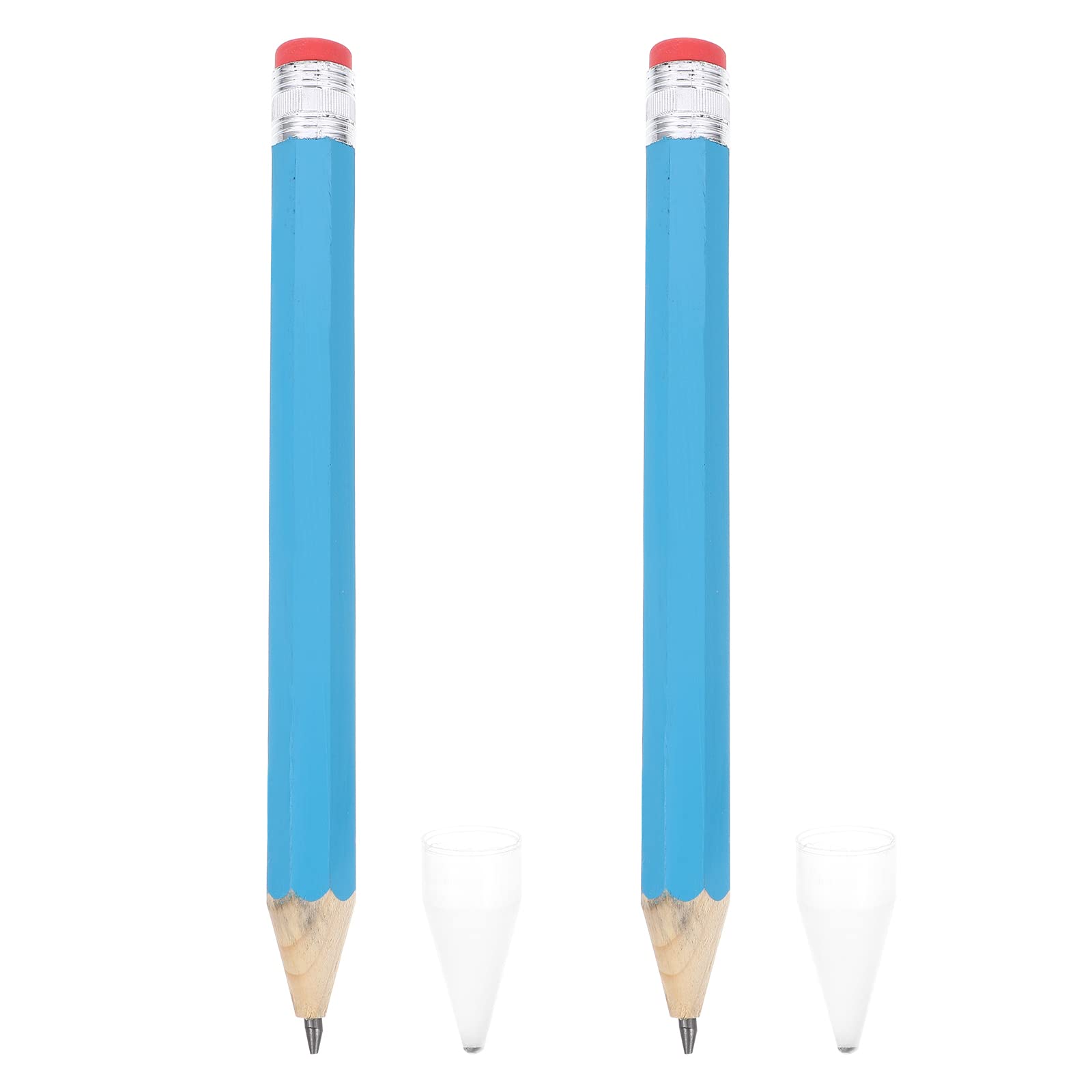 Matite Extra Large da 35 CM per Disegnare e Annotare Gomma Grande Resistente e Custodia Trasparente come Oggetti di Scena e Riconoscimenti per Attività Confezione da 2 Pezzi