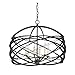 Currey and Company 9729 Horatio 6 Light 1 Tier Chandelier, Black Iron