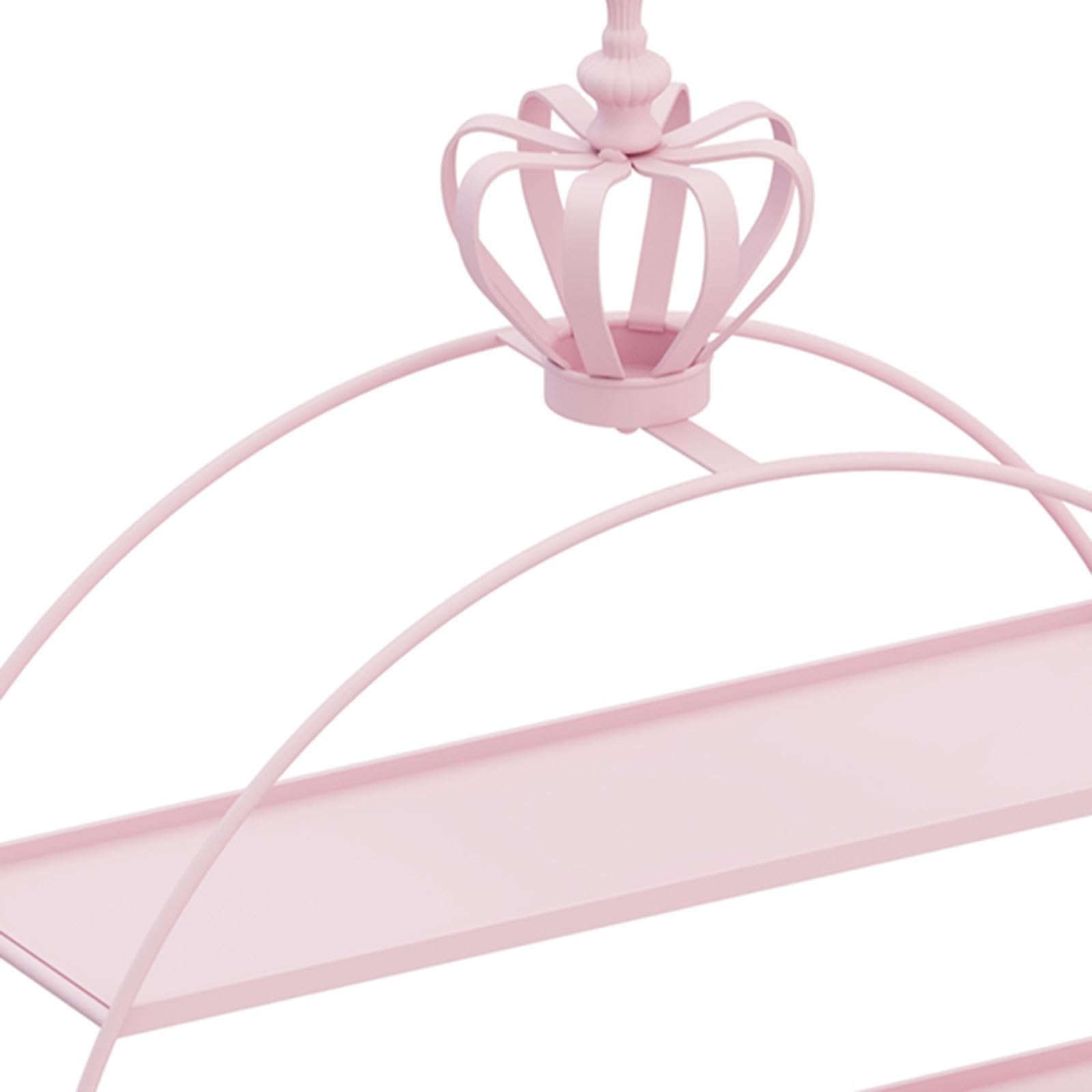 Alzata per Cupcake, Vassoio per Biscotti, Torre di Servizio Decorativa in Ferro, Supporto per più Livelli per Matrimoni, Feste E Decorazioni, Rosa
