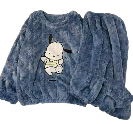 Cartoon Patch Winter Night Suit for Women Woollen Pack of 1-picture-18