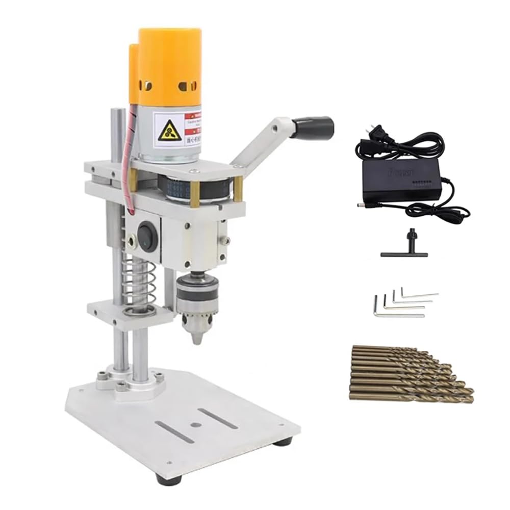 Electric Mini Drill Press Precision CNC Table Drilling Machine Set Driller B10 Chuck Metal Wooden DIY Crafts Tool 795 Motor