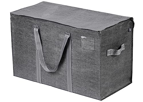 VENO 4 Pack Extra Large Moving Storage Bags with Zips, Heavy-Duty Organizer Tote, Clothes Storage Box Alternative - Image 4