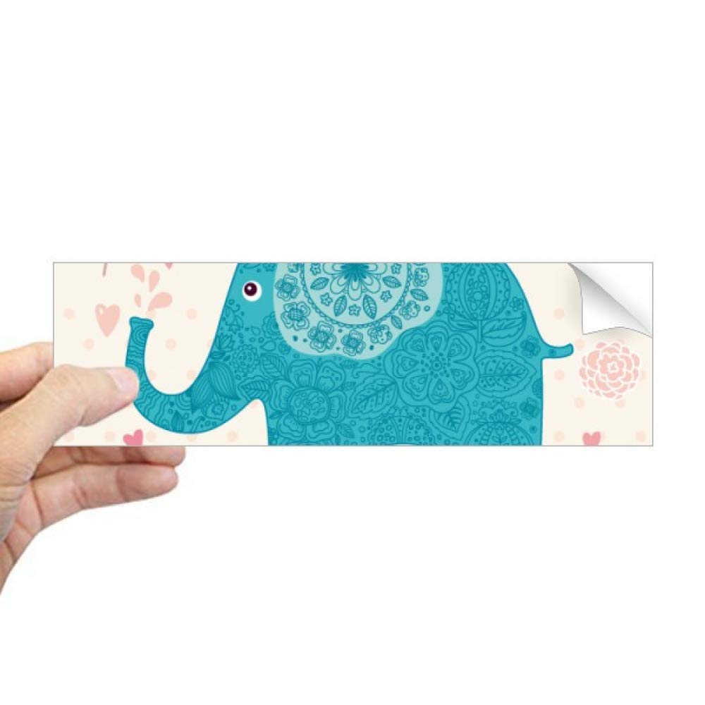 Sticker éléphant bleu pour masquer les rayures de pare-chocs et décorer vos fenêtres
