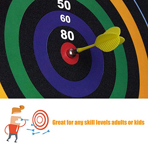 Magnetic Dart Board Game With 12Pcs Magnetic Darts, Indoor Outdoor Dart Game Toy Gift For Kids Ages 6 7 8 9 10 11 12 Year Old #TOP5