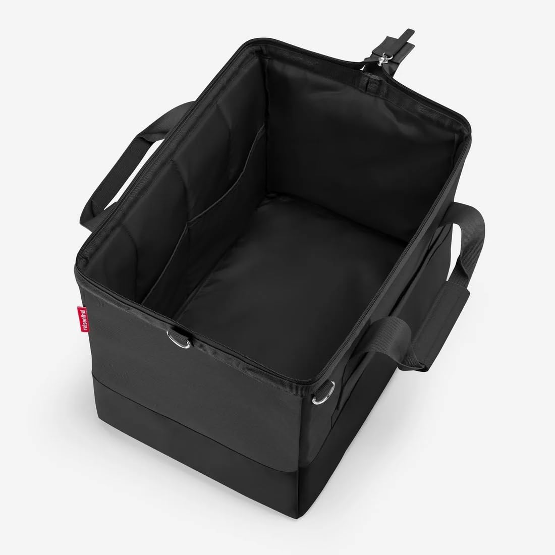 reisenthel Uniwersalna torba podróżna M Duffel Mix Black – torba podróżna o pojemności 18 l, wykonana z przetworzonych butelek PET – wysokiej jakości i wygodna – szer. 40 x wys. 33,5 x gł. 24 cm,