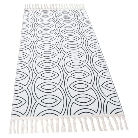 Terafeels Washable Bohemian Area Rug Cover