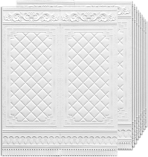 Papel tapiz de ladrillo 3D de 70 x 90 cm, 10 piezas de azulejos de pared autoadhesivos, paneles de pared 3D para decoración del hogar, grosor de 3 mm, para oficina, habitación de niños, sala de estar