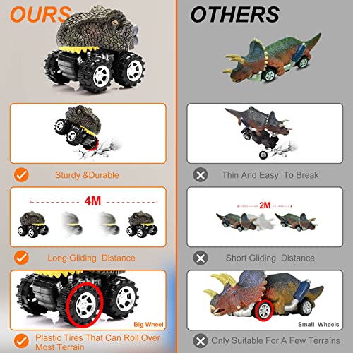 Dinosaur Toys For 3 Year Old Boys, Kids Toys Pull Back Dinosaur Toys For 2 Year Old Boy Toys 6 Pack Toddler Car Toys For 4 Year Old Boys Birthday Gifts For Kids Age 1 And Up Dinosaur Games #TOP1