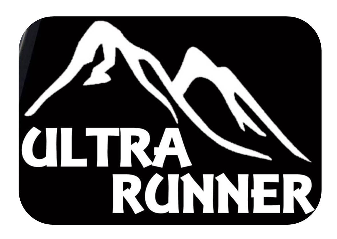 Ultra Runner Marathon UltraRunner 100K In White Sticker Decal Or Car Magnet - Foto 2