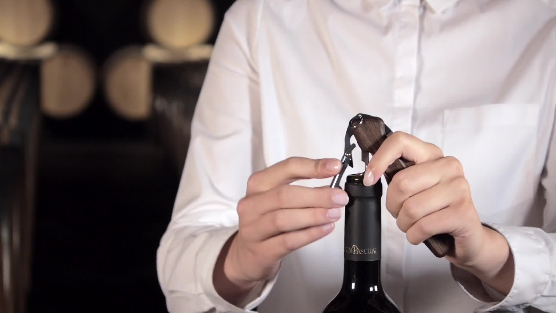 Victorinox Wine Master – Schweizer Taschenmesser Für Weinliebhaber Mit Korkenzieher, Feststellklinge & Walnussholz-Optik, 6 Funktionen