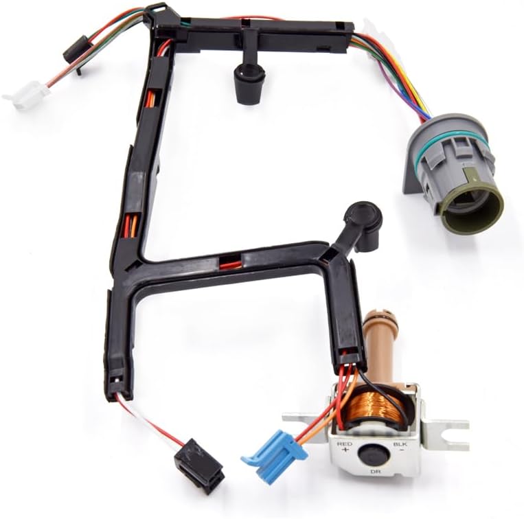 Internal Harness w/Lock-Up TCC Solenoid with Anti-bleed Lock-up Solenoid fits 4L60E 2003-2006 Transmission Master Solenoid Kit Replace 15320476 13-Pin Connector 350-0061