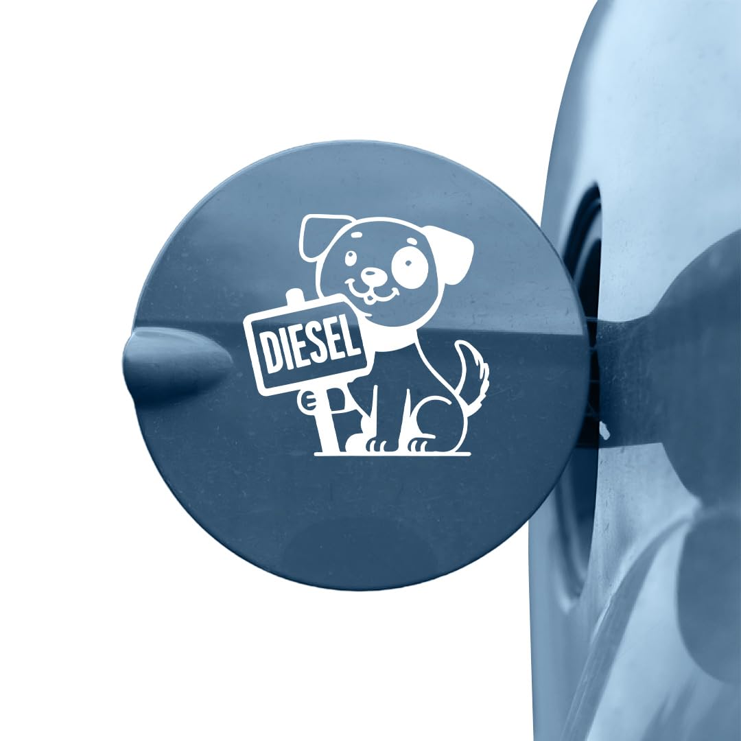 Zaqiz Protective Diesel Stickers, Offering Excellent Adhesion and a Durable, Weatherproof Material (White)