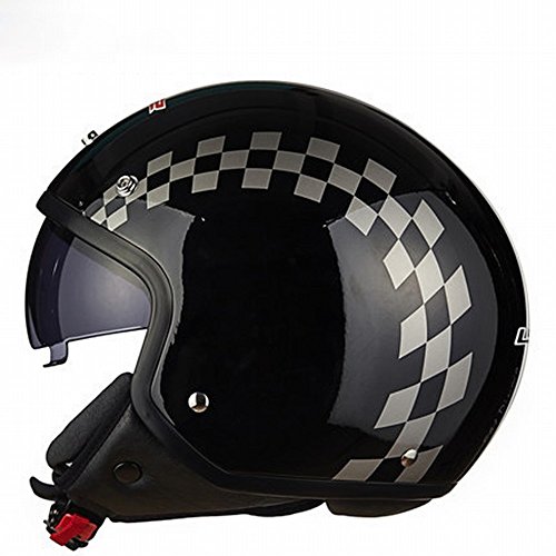 Harley medio casco semicubierto GZZ con diseño unisex de personalidad retro