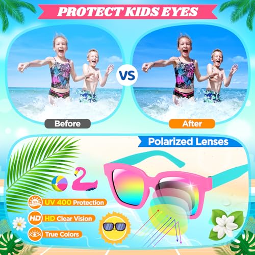 Luucio 24 Pack Kids Sunglasses Bulk, Kids Sunglasses Party Favor with UV400 Protection, Party Favors for Kids Goodie Bags, Summer Beach Party Favors, Pool Party Favors for Kids Age 3-84