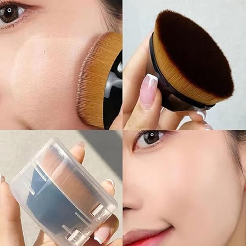 Pincel Mágico Hexagonal Base Maquiagem Tiktok Flawless Brush,mágico, cremosos ou em pó de forma impe