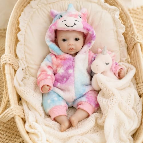 Muñeca Reborn de Silicona 10 Pulgadas Realista miniatura 6
