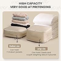 Vista 4 de Ultra Space Saving Self Compression Organizer, 2026 Upgraded Space Saving Self Compression Organizer for Comforters, Blankets, Bedding, Portable