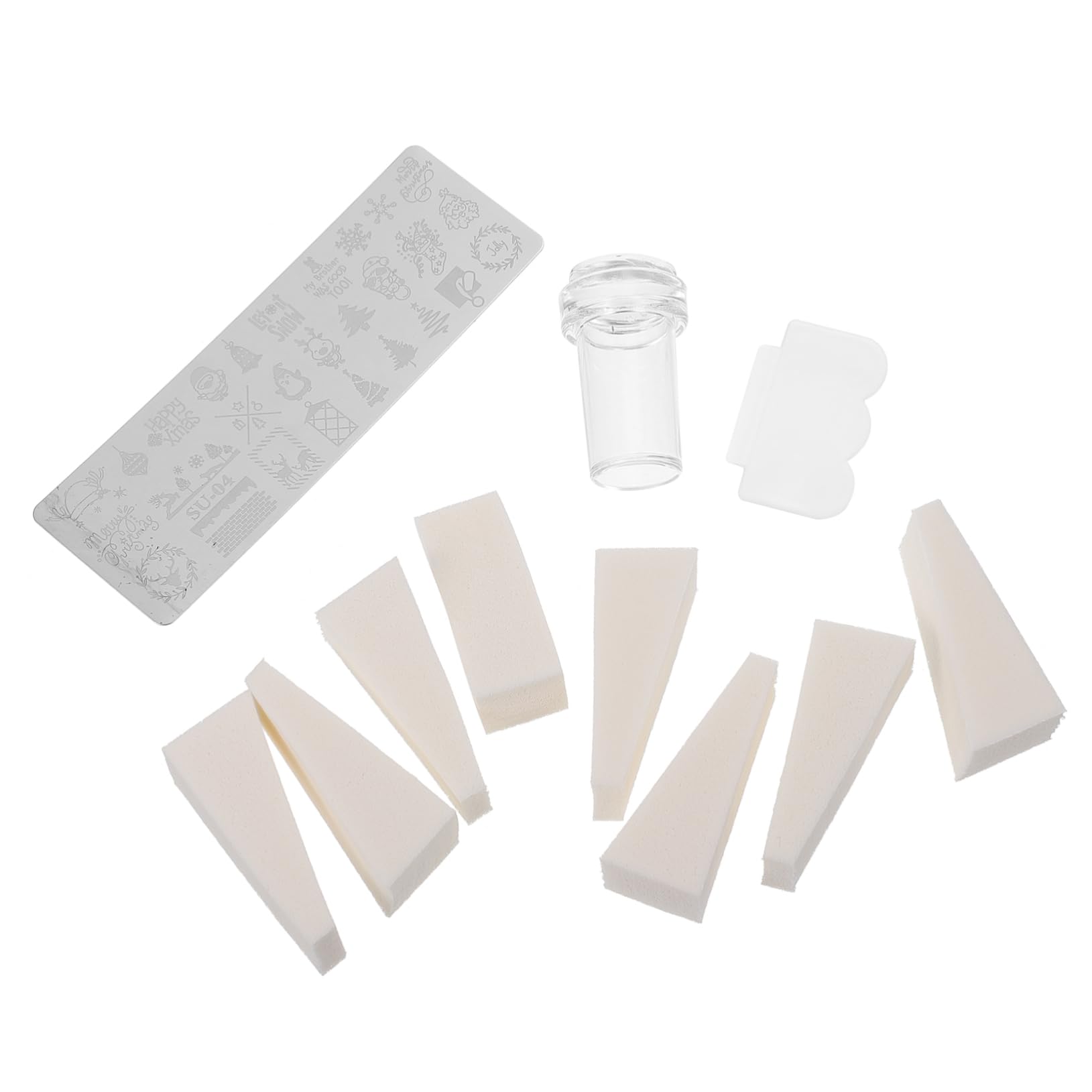 Healvian 5sets Stampo Per Unghie Con Template Creativi Per Decorazioni Manicure Strumenti Per Nail Art Facili e Divertenti Per Tutte Le Occasioni