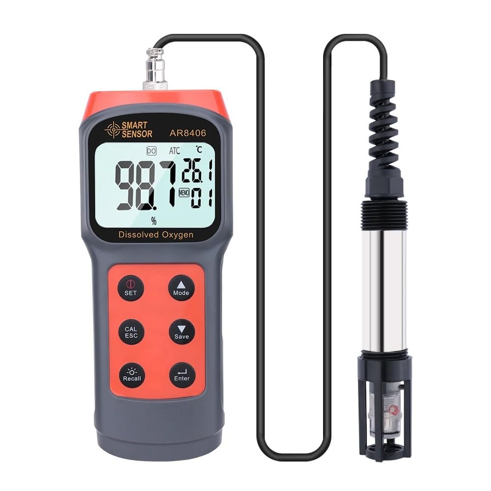 Medidor Digital de oxígeno disuelto Probador de Calidad del Agua DO Tester 0-30 MG/L Rango de medición Detector de Contenido de oxígeno