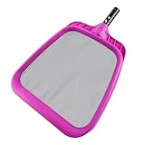 LALAPOOL Professional Luxury Pool Skimmer/Pool Cleaner, Pool Leaf Net & Heavy Duty Reinforced Swimming Pool Rake Net,Fine Mesh Net, for Outdoor & Indoor Swimming Pools,Hot Tub and Spas (Ruby red)