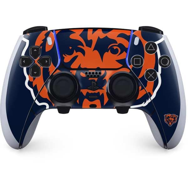 Skinit Decal Gaming Skin Compatible with PS5 DualSense Edge Pro Controller - Officially Licensed NFL Chicago Bears Large Logo Design