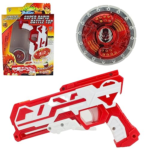 Pião Led Com Pistola Lançadora Beyblade Rotary Ultra Brinquedo Presente Top