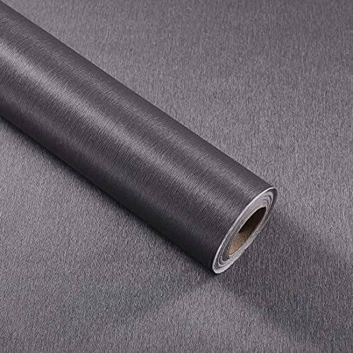 Vinilo autoadhesivo gris oscuro lavable y resistente para proteger electrodomésticos 3