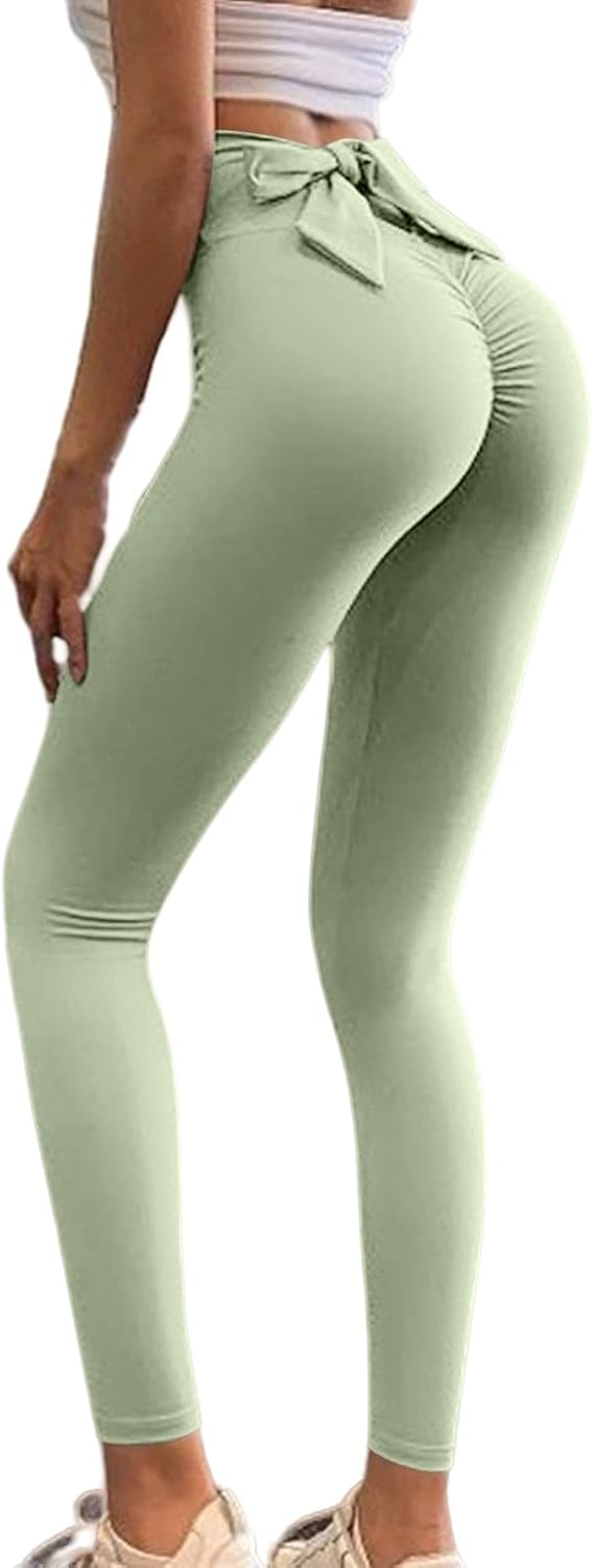 Scrunch Butt Lifting Leggings for Women High Waist Tummy Control Yoga Pants Soft Workout Leggings for Running Gym