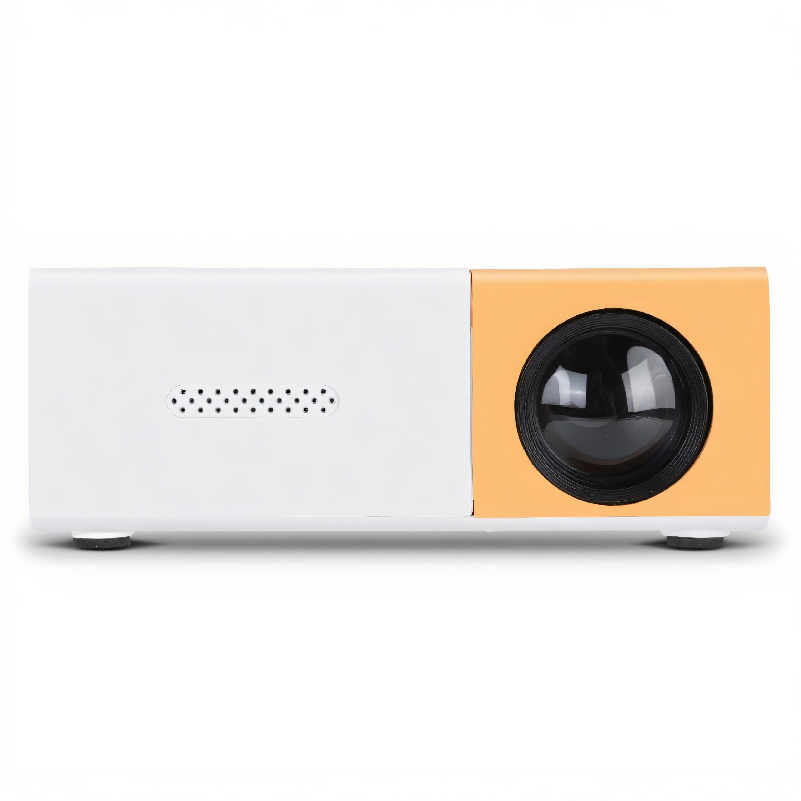 ASHATA Proiettore Led Small Movie Proiettore, Full HD 100Ansi 6000Lm Luminosità Portatile Mini Proiettore con Schermo USB Mirroring per IOS Laptop TV Stick Indoor Outdoor