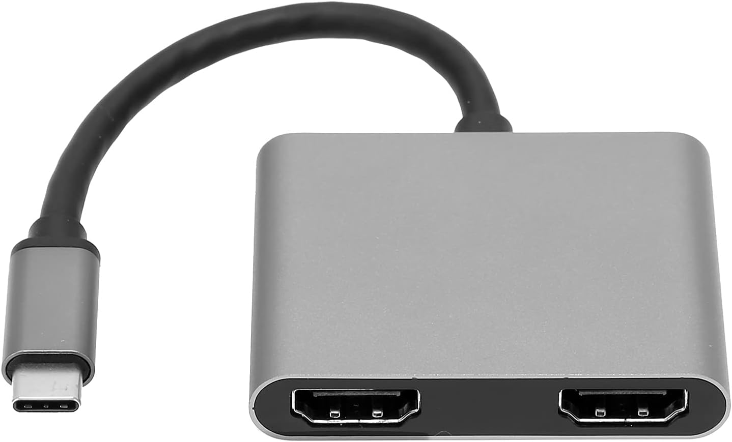 USB Type-C Hub, Type‑C to High Definition Multimedia Interface Hub 2‑in‑1 Docking Station 4K Converter Adapter, Support Same/Split Screen Mode