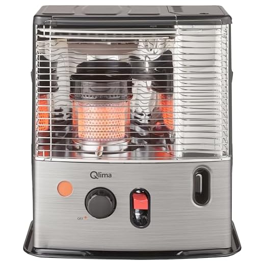 Estufa de combustible líquido 2,7 kW con encendido Spark Negro Qlima R7227STC-2