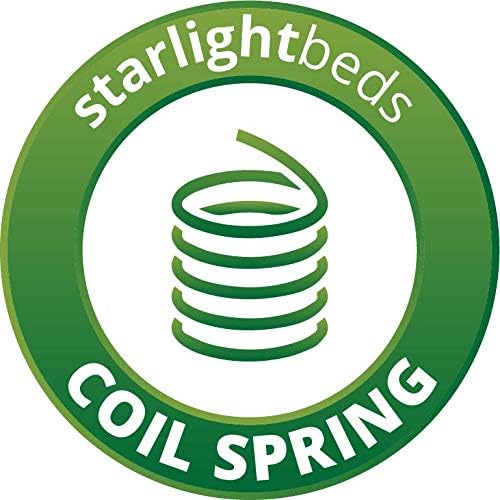 Starlight Beds Brick Design Quilted Sprung Hybrid Mattress with Memory Foam Layer. Soft Firmness, White, 18cm Deep. Single Mattress (3ft x 6ft3) image 5