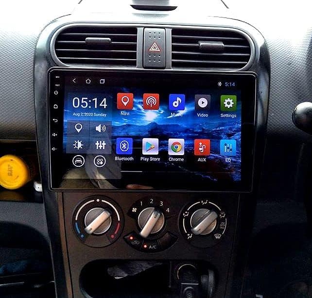 Image of Audio Wheels Car Android Frame ABS300 Plastic Material 9 inch with Wiring Suitable for Base Model for Maruti Ritz