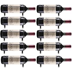 Homtone - Estante para botellas de vino con tornillos para almacenar bebidas o licor, 10 unidades