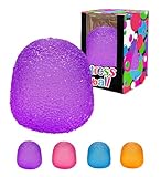 Stressabbau Fidget Ball für Kinder und Erwachsene Weiches Fidget Spielzeug zur Angstlinderung,Strukturiertes Quetschspielzeug für Fokus und Entspannung (lila)