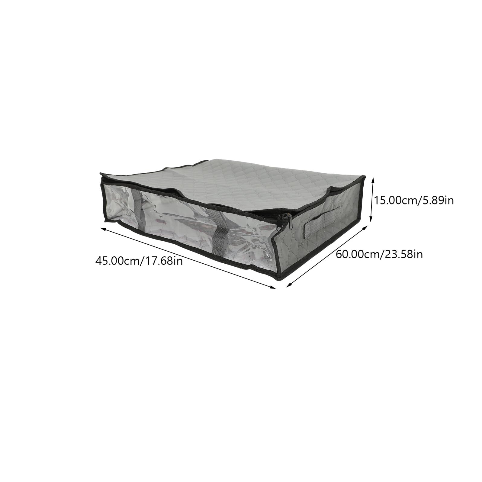 Levemolo Grande Borsa Portaoggetti Sotto Letto con Cerniera Contenitore Pieghevole Traspirante per Trapunte Coperte e Abbigliamento Organizer Salvaspazio con Finestra Trasparente per