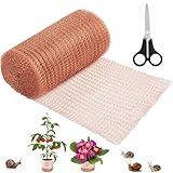 JCUQGDOO Schneckenzaun Kupferdraht Kupfernetz Gegen Schnecken, 12.7cmx15m Schneckenschutz Hochbeet...