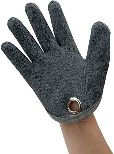 Aventik D Edison Design Waterproof Puncture Proof Fishing Glove Fisherman Professional Catch Fish Gloves Cut & Puncture Resistant Hunting Glove (L Size Right Hand) #TOP2