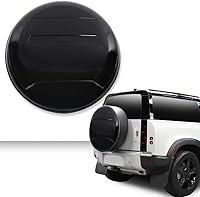 Vista 8 de CHEDA Cubierta de neumático de repuesto de plástico ABS compatible con Land Rover Defender 2020-2023